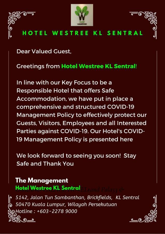 Hotel Westree Kl Sentral Kuala Lumpur Kültér fotó